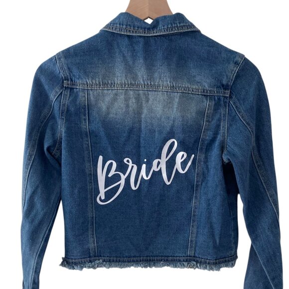 Miss Molly “Bride” Jean Jacket Bachelorette Party Engagement - Picture 1 of 5